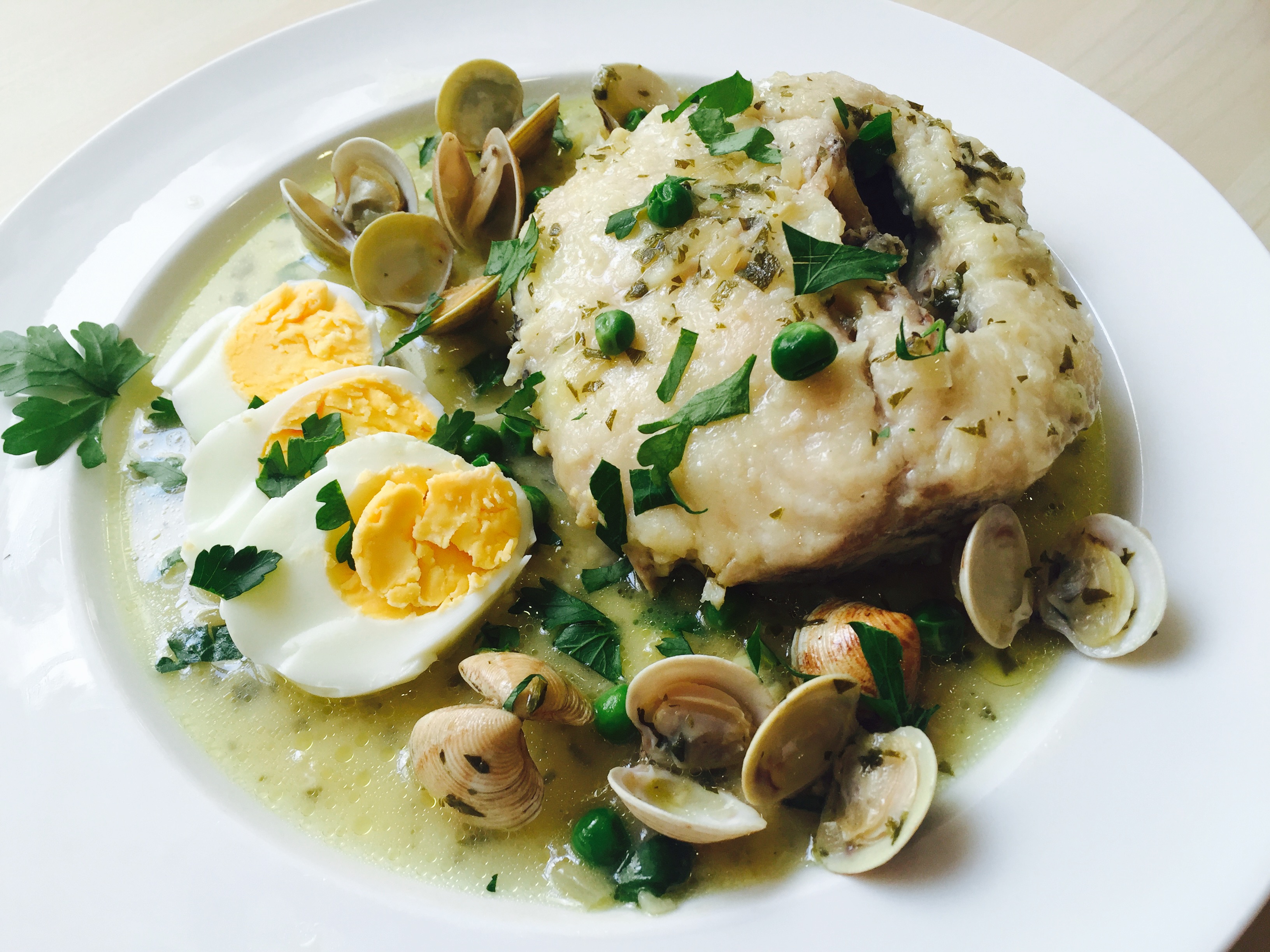 Merluza salsa verde