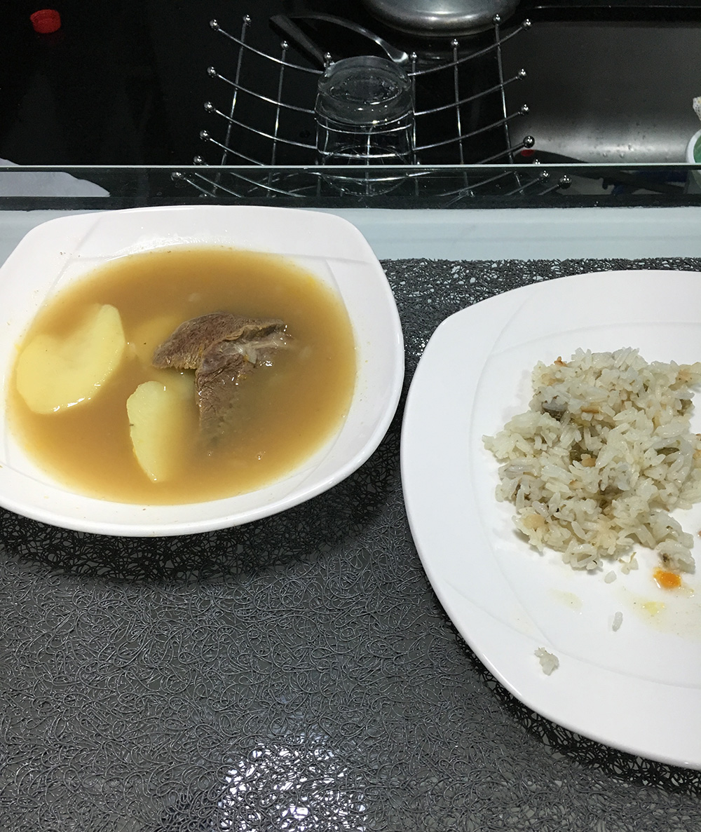 Sopa y Arroz
