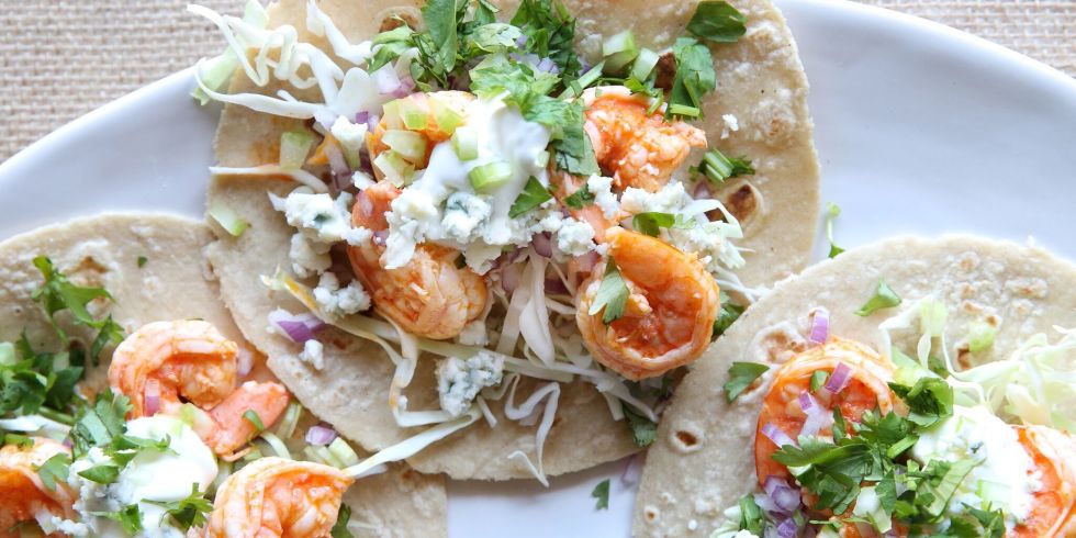 Buffalo Shrimp Tacos